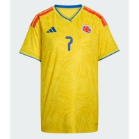 Camiseta Colombia Luis Diaz #7 Primera Equipación Replica Mundial 2026 para mujer mangas cortas